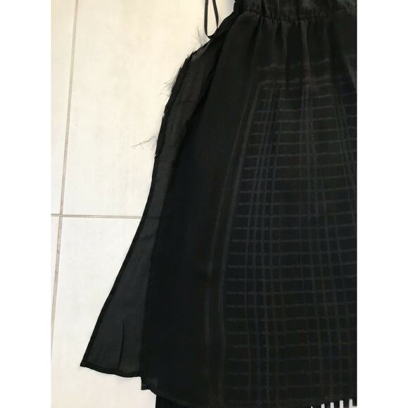 Michael Michael Kors Plaid Pleated Midi Tank Dress Lined FLAWS - Picture 11 of 12